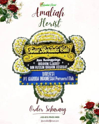 Papan Bunga Duka di Bantar